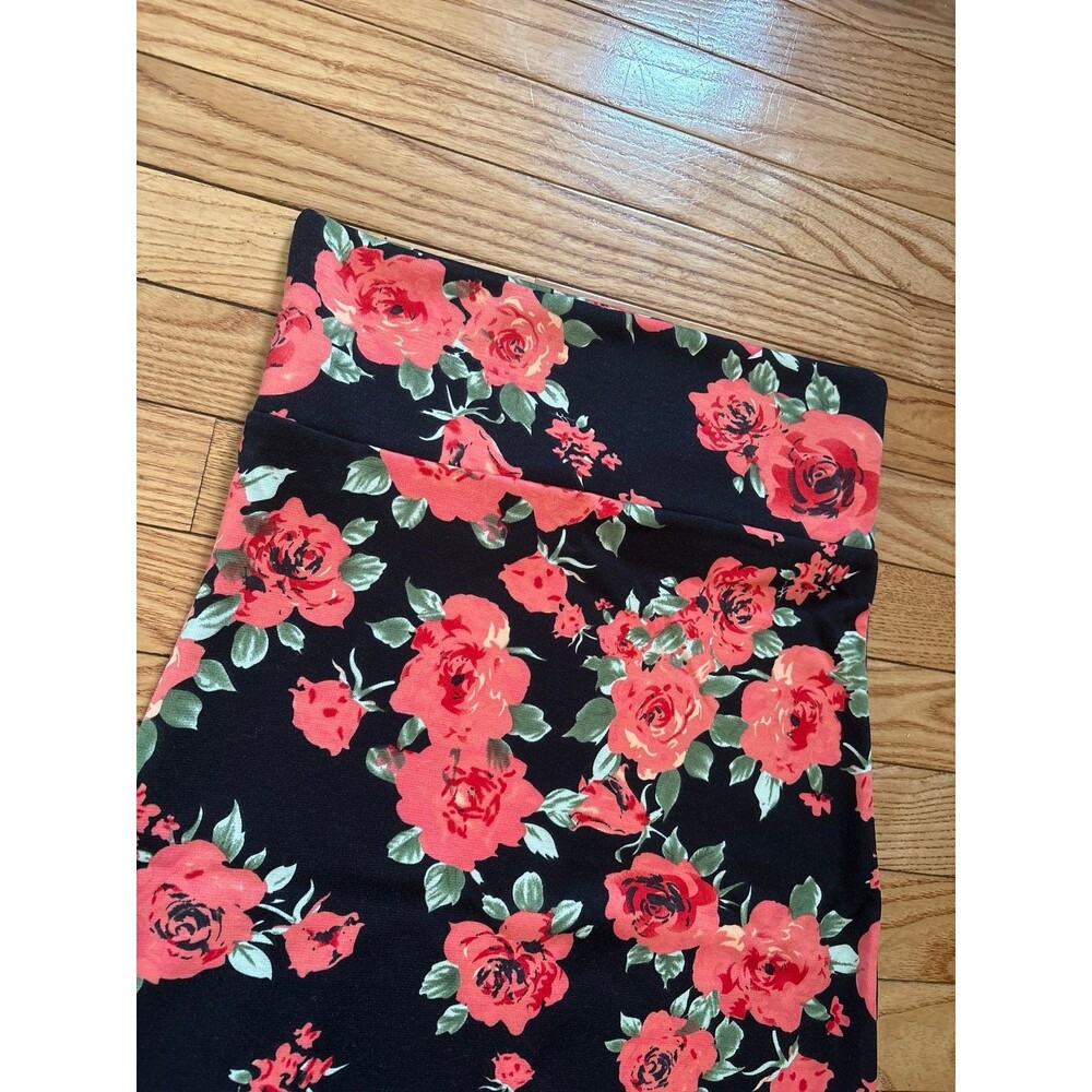 Womens pencil skirt mini flowers floral black pink spring garden party formal